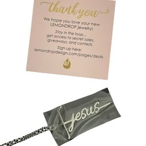 Jesus Sterling Silver Necklace